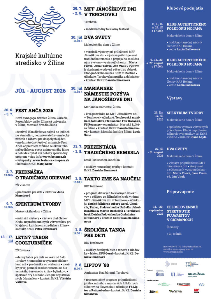 Program KrKS ZA | júl-august 2026