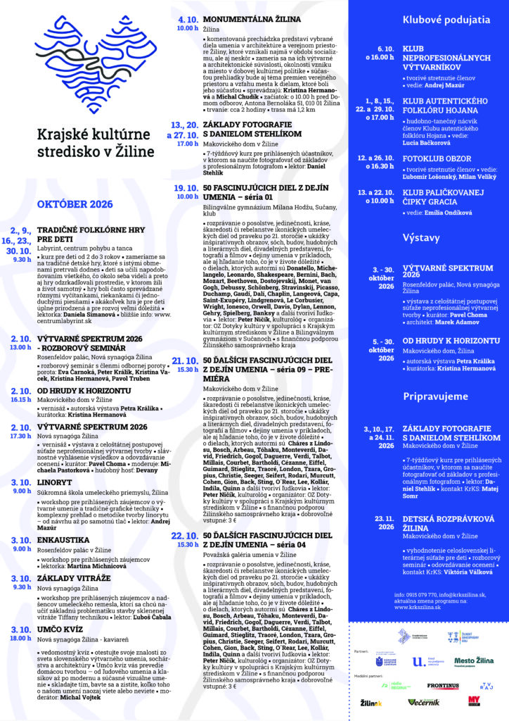 Program KrKS ZA | október 2026